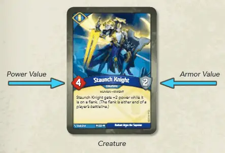 What are creature cards in Keyforge?