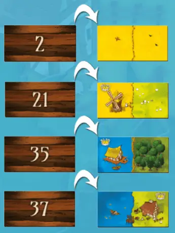 Line up dominoes - Kingdomino