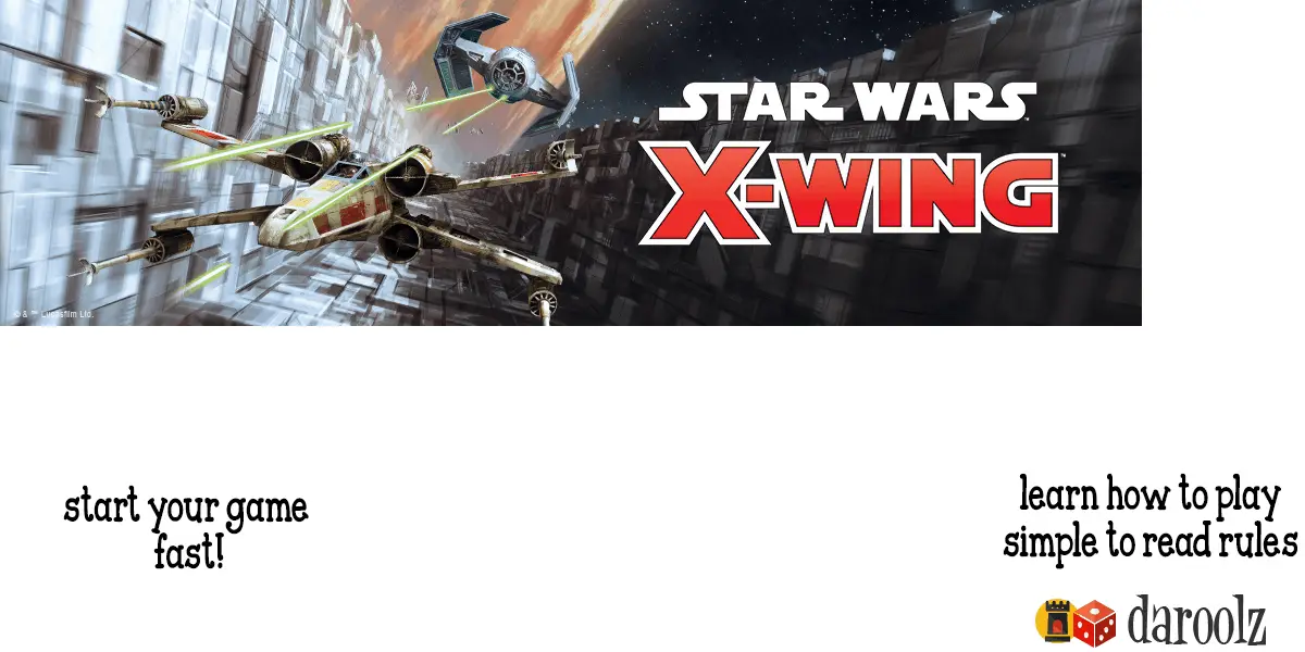 Star Wars X-Wing 2.0-2017 Organised Play Template Set Updated for 2.0 