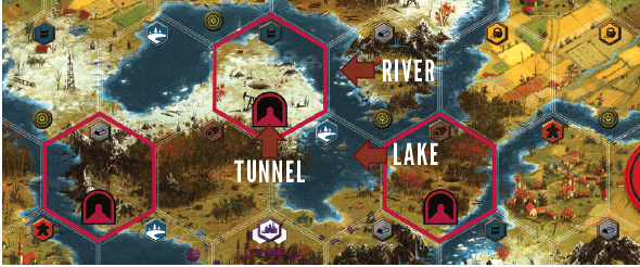 Scythe Board Game - Rivers and Lakes
