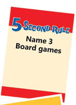 5 second rule rules - Card