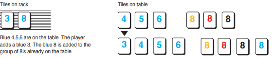 How to play Rummikub - add one or more tiles