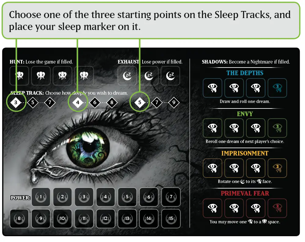 Lucidity Game Rules - Choose a sleep track