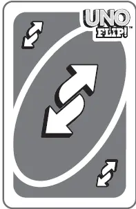 Uno Flip Light Side Reverse Card