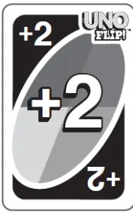 Uno Flip Light Side Draw 2 card
