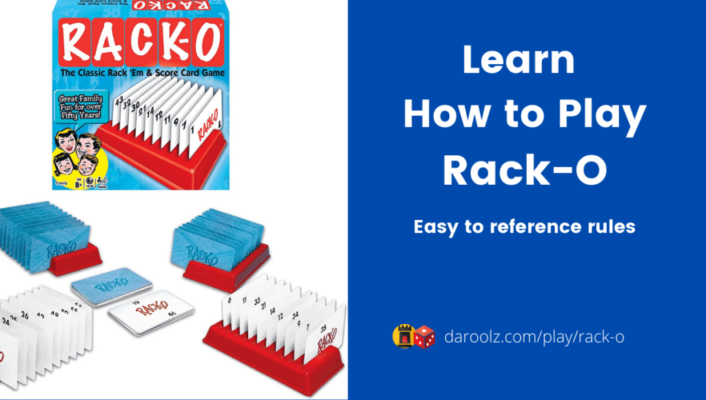 Easy to read How to Play RackO Rules