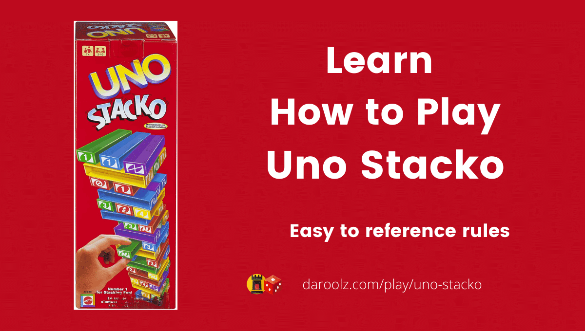 Rules for Uno Stacko