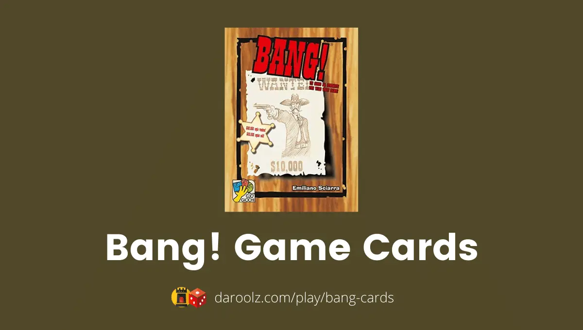 Bang Game Cards