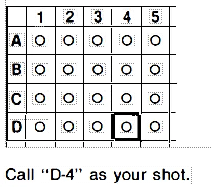 Battleship game rules - call your shot