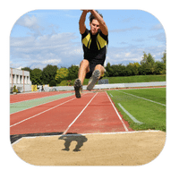 Decathlon dice game - long jump