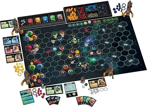 Catan Starfarers Game board and pieces