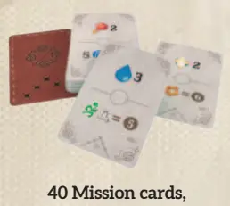 Sand board game Mission Cards