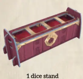 Dice stand in Sand Board Game