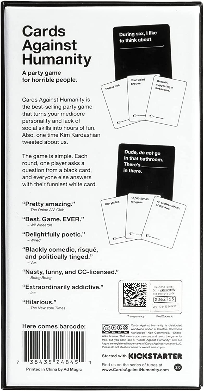 Find out about Cards Against Humanity