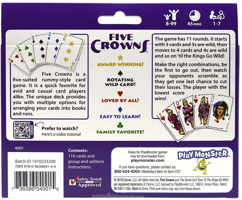 How to play Five Crowns