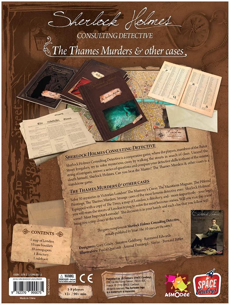 How to play Sherlock Holmes Consulting Detective: The Thames Murder and Other Cases