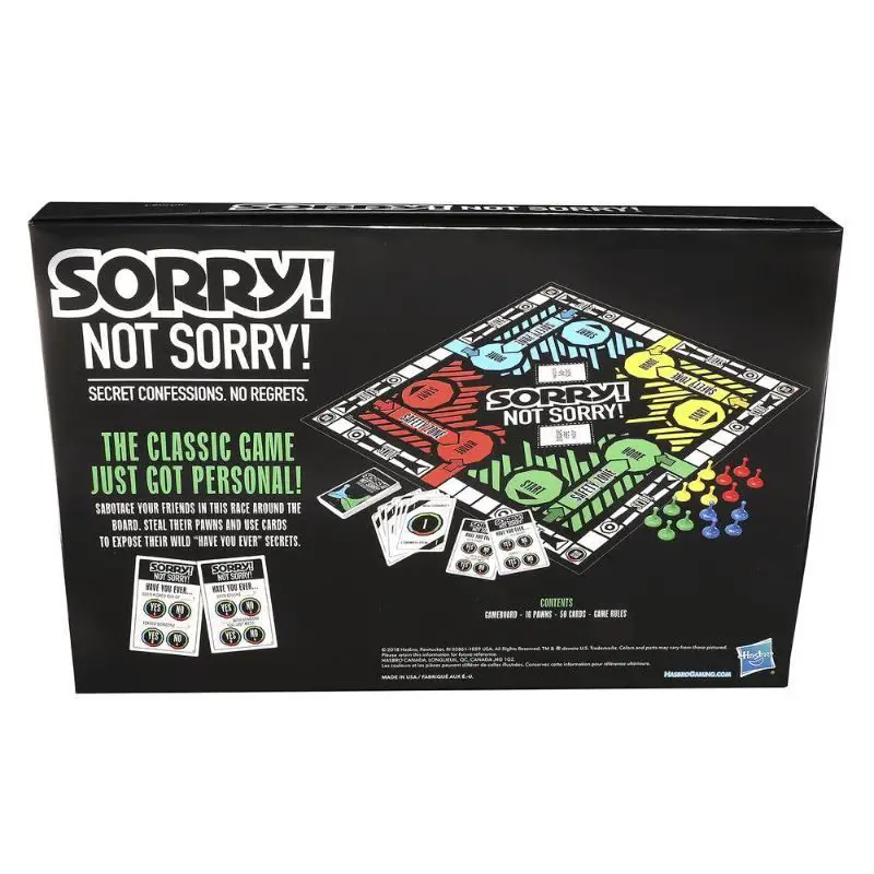 How to play Sorry! Not Sorry!